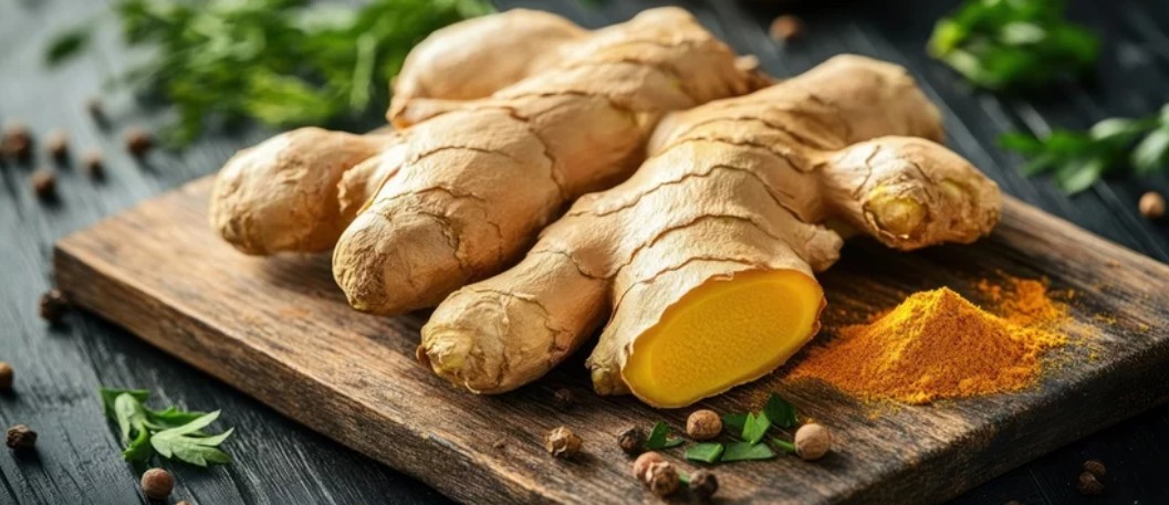 Fresh and dried ginger