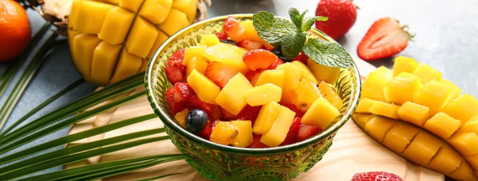 Fruit salad with mango
