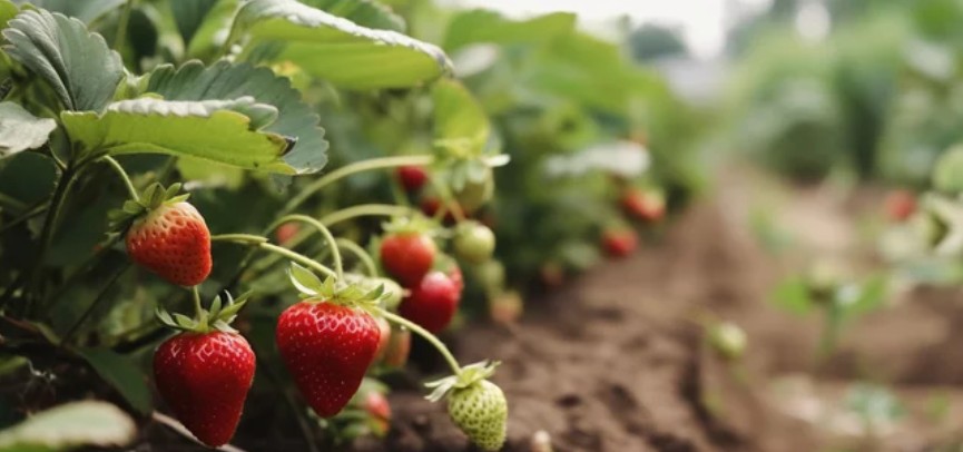 Strawberry crop