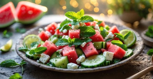 Watermelon salad